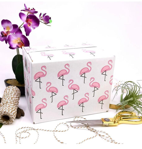 8x6x6 Flamingo Corrugated Box