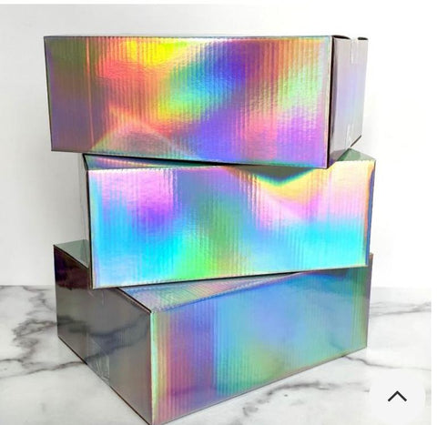 10x8x4 Holographic Corrugated Box