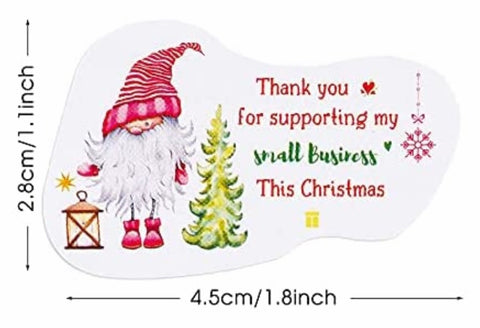 Christmas Thank You Sticker (25)